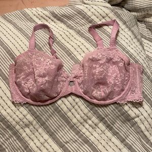 Savage X Fenty Unlined Lace Bra in Pink 36DD